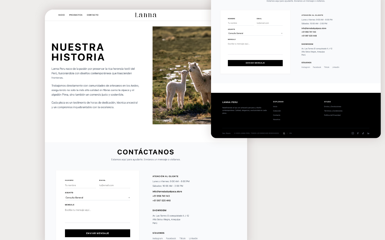 Lanna Baby Alpaca Perú / Room Estudio Creativo