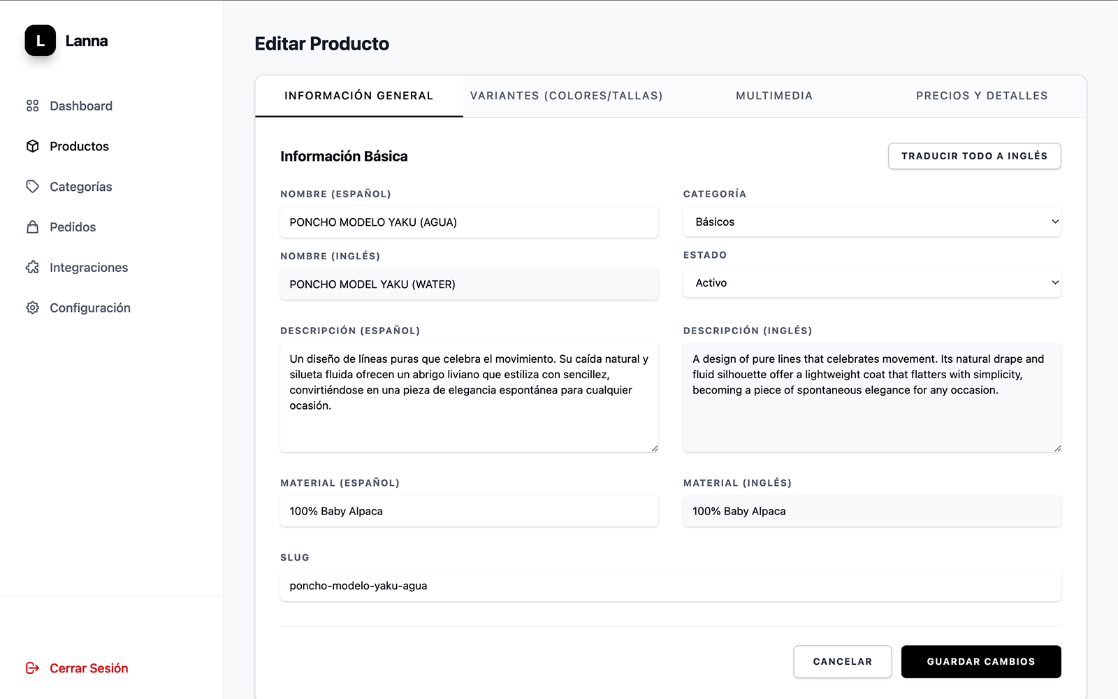 Lanna Baby Alpaca Perú / Room Estudio Creativo